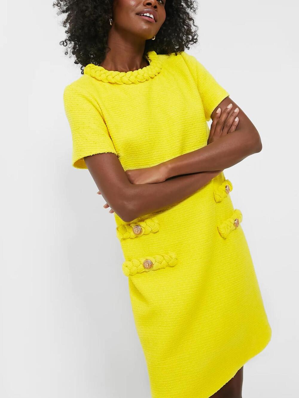 Tuckernut Limoncello Jackie Tweed Dress Size XS